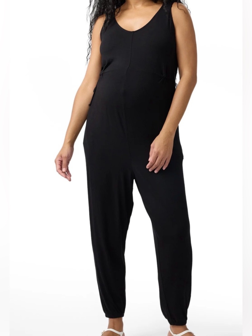 Ingrid & Isabel Black Jumper with Side Ties